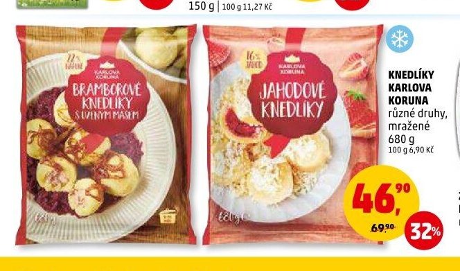 BRAMBOROVÉ KNEDLÍKY S UZENÝM MASEM / JAHODOVÉ KNEDLÍKY