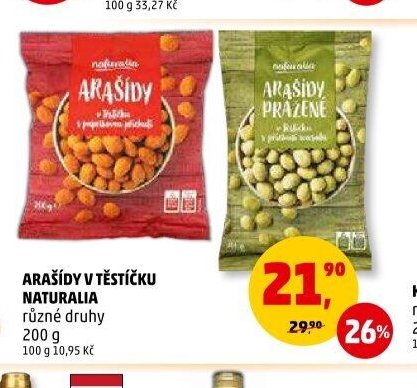 ARAŠÍDY V TĚSTÍČKU NATURALIA