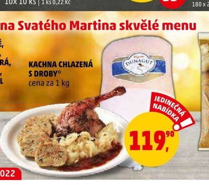 KACHNA CHLAZENÁ S DROBY cena za 1 kg