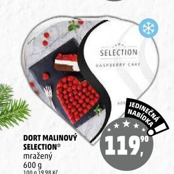 Dort malinový mražený Selection