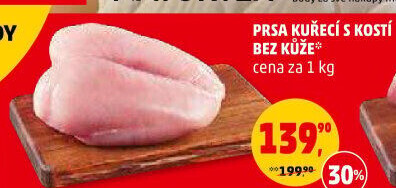 Kuřecí prsa s kostí