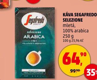 Mletá káva Selezione Arabica Segafredo