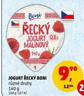 Ochucený jogurt řeckého typu Boni