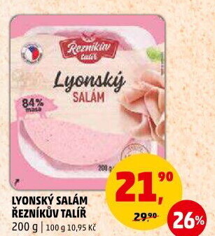 Salám lyonský Řezníkův talíř