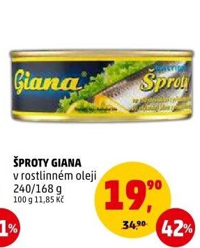 Šproty v oleji Giana