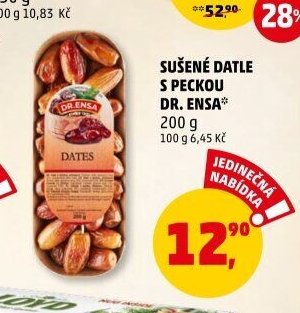 SUŠENÉ DATLE S PECKOU DR. ENSA