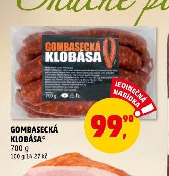 GOMBASECKÁ KLOBÁSA