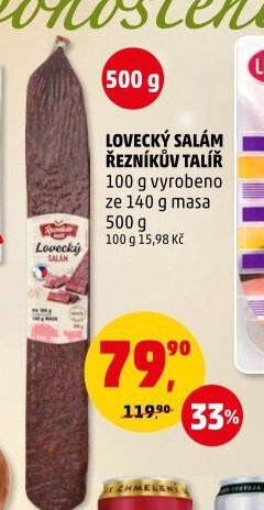 LOVECKÝ SALÁM ŘEZNÍKŮV TALÍŘ
