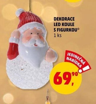 Dekorace LED koule s figurkou