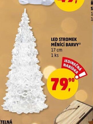 LED stromek měnící barvy