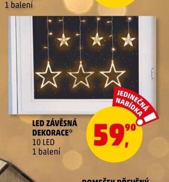 LED závěsná dekorace