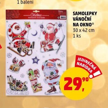 SAMOLEPKY VÁNOČNÍ NA OKNO