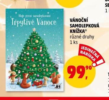 VÁNOČNÍ SAMOLEPKOVÁ KNÍŽKA