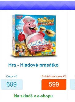 Hra - Hladové prasátko
