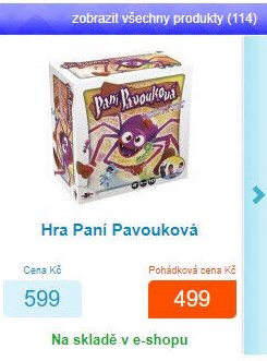 Hra Paní Pavouková