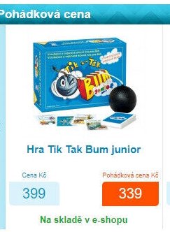 Hra Tik Tak Bum junior
