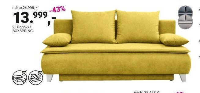 POHOVKA BOXSPRING - Möbelix akcniletaky.com