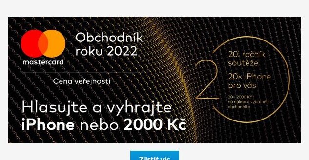 Mastercard soutěž o iPhone nebo 2000 Kč