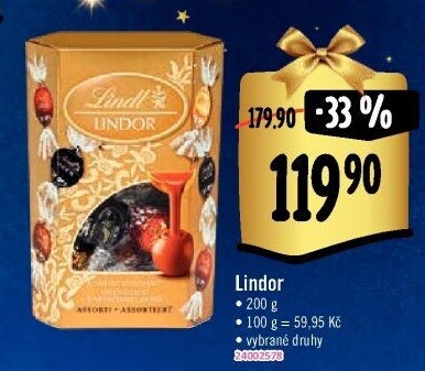 Bonboniéra Pralinky Lindor Lindt
