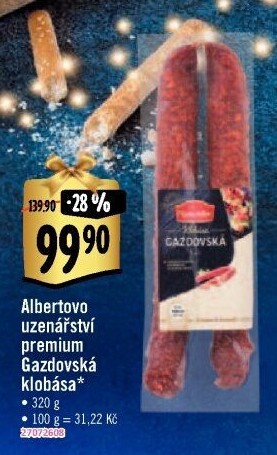 Klobása gazdovská Albertovo uzenářství