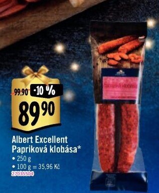 Papriková klobása Albert Excellent