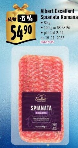 Salám Spianata Romana Albert Excellent