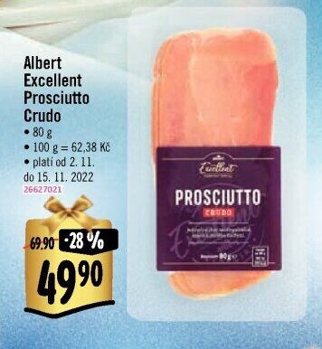 Šunka Prosciutto Crudo Albert Excellent