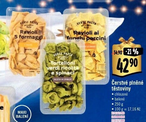 Těstoviny plněné čerstvé Albert Heijn