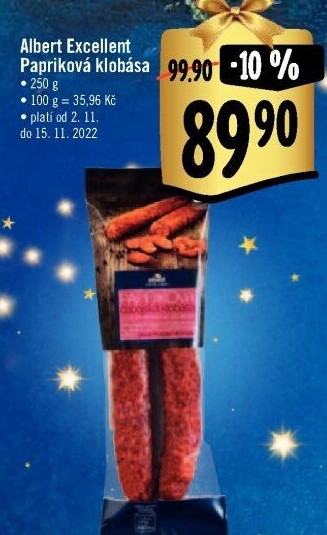 Papriková klobása Albert Excellent