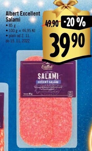 Salám Salami Albert Excellent