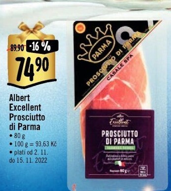 Šunka Prosciutto di Parma Albert Excellent