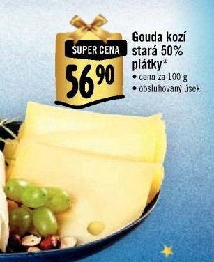 Sýr Gouda kozí stará 50%