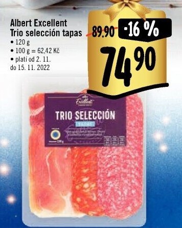 Tapas Trio selección Albert Excellent