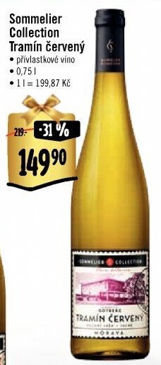 Víno Tramín červený Sommelier Collection - přívlastkové
