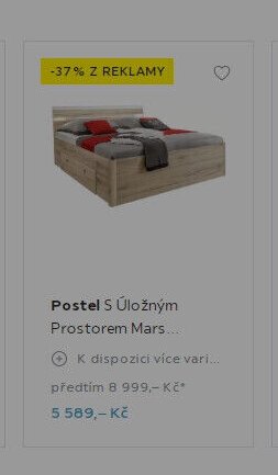 Postel S Úložným Prostorem Mars - Möbelix akcniletaky.com