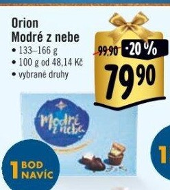 Bonboniéra Modré z nebe Orion