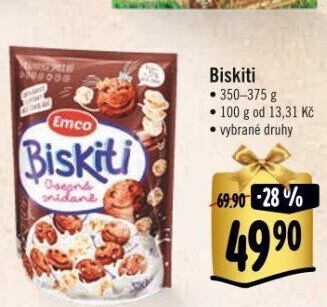 Cereálie Biskiti Emco