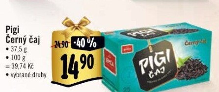 Černý Pigi čaj Jemča