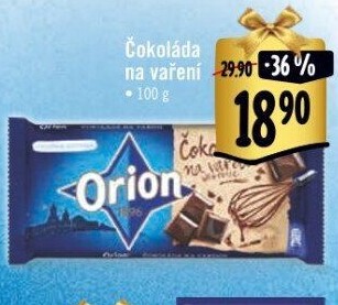 Čokoláda na vaření Orion