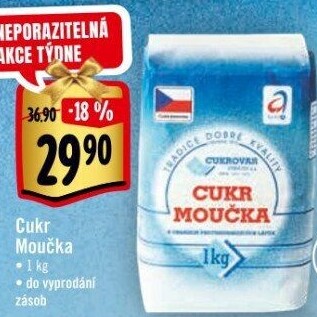 Cukr moučka Cukrovar Vrbátky