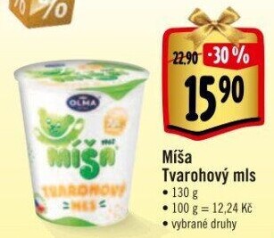 Dezert Tvarohový mls Míša Olma