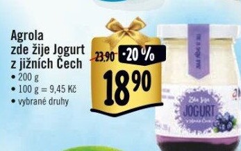 Jogurt ochucený jihočeský Agro-La