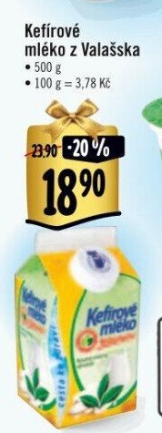 Kefírové mléko neochucené Mlékárna Valašské Meziříčí