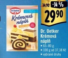 Krémová náplň Dr. Oetker