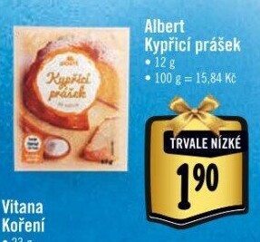 Kypřicí prášek do pečiva Albert