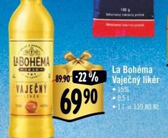 Likér vaječný La Bohéma