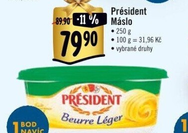 Máslo Président