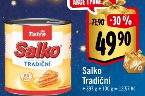 Mléko kondenzované Salko Tatra