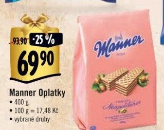 Oplatky Manner