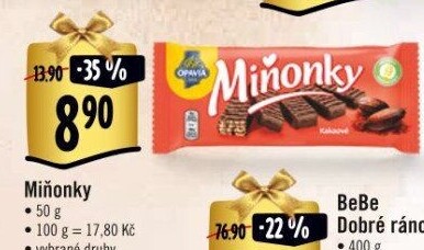 Oplatky Miňonky Opavia
